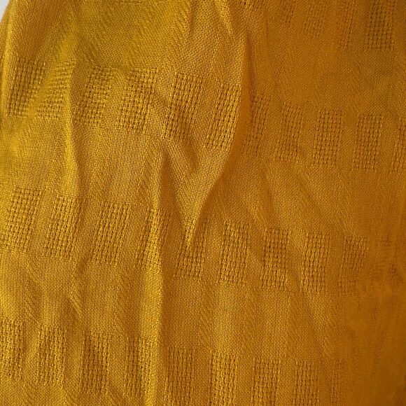 Old Navy Waist Defined Ruffle Tie Neck Midi Dress Sunflower Gold Womens Large - Picture 6 of 9